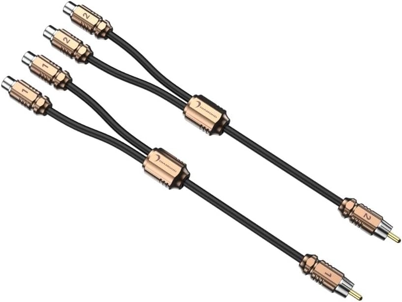 One Pair Diamond Audio HXY2F One Male to two Female RCA Y Cable