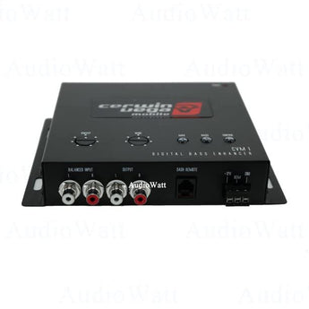 Cerwin-Vega CVM1 Digital Bass Reconstruction Processor with box and accessories, featuring Epicenter Enhancer and equalizer.