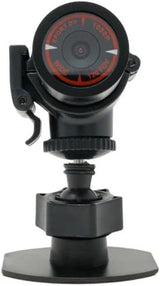 Cerwin Vega C400 motorcycle camera with high resolution, mounted for action shots and ultra wide angle lens.
