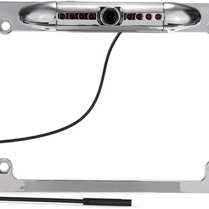 CAM120 Backup Camera Frame with HD Night Vision, 170° Angle, Waterproof design for rear view installation.