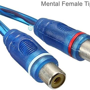 Absolute ABC-2F1M BLUE Y-Adapter 2F-1M ABC Series RCA