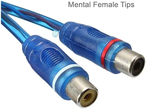 Absolute ABC-2F1M BLUE Y-Adapter 2F-1M ABC Series RCA