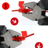 Quick splice wire terminals in yellow color, designed for 10-12 AWG wire connections.