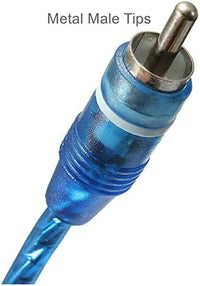 Thumbnail for 8 Absolute ABC-2F1M BLUE Y-Adapter 2F-1M RCA Interconnect Audio Cable