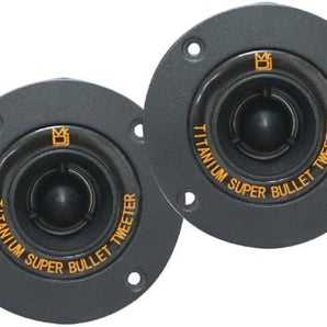 MR DJ HDT800B Pair 4" Speaker Size 400 Watt High Compression Aluminum Titanium Bullet Super Tweeter