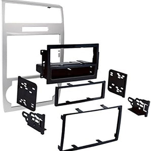 05 06 07 DODGE CHARGER MAGNUM Radio Stereo Car Installation Double Din Silver Dash Kit