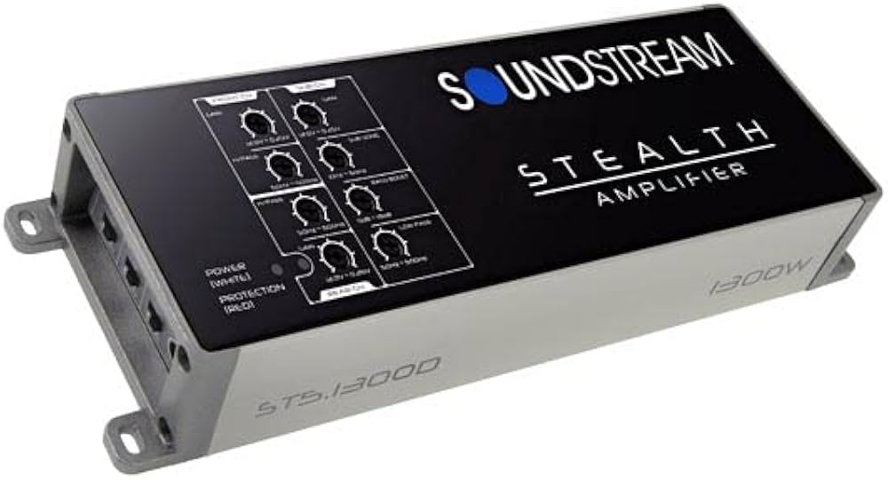 Soundstream ST5.1300D Stealth Series 1300W Class D 5-Channel Amplifier