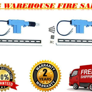 2X Bullz Audio Universal Power Door Lock 2 Wire Actuator Motor Kit BDLA-2