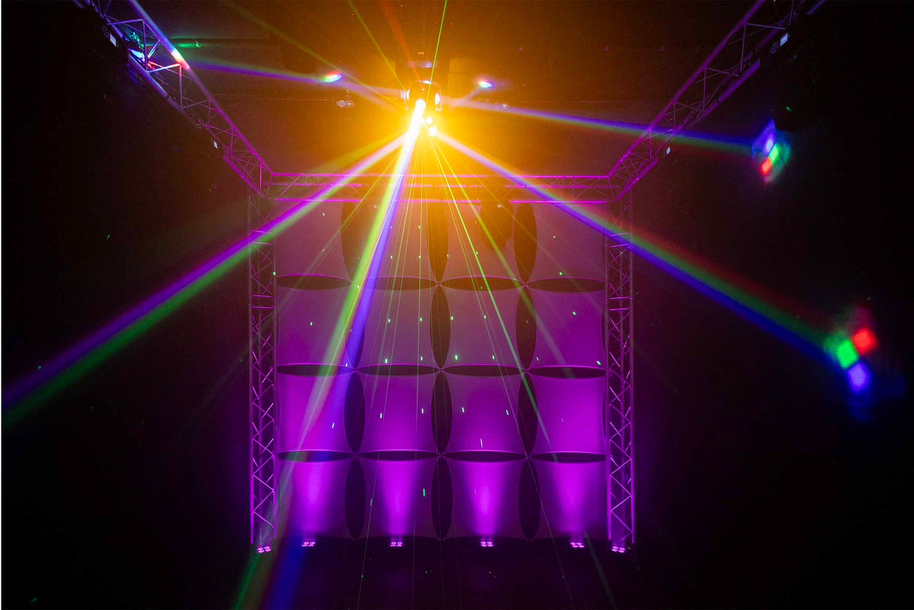 Colorkey CKU-1072, FX Multi-Effect Moving Head with Multicolor LED Beams and Lasers