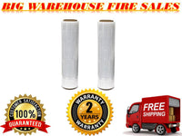 Thumbnail for 2 Rolls Hand Stretch Plastic Film Shrink Pallet Wrap 16