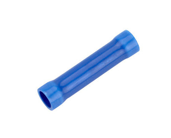 Blue insulated crimp terminal for secure electrical connections, part of 500PCS 16-14 Gauge AWG insulated crimp terminals.