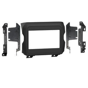 Metra 107-CH3B Double DIN Dash Kit - Compatible Fits for Jeep Wrangler JL 2018-Up / Gladiator JT 2020-Up