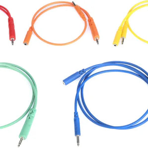 Hosa CMM-500Y-MIX Hopscotch Eurorack Patch Cables - Various Lengths (5-pack)