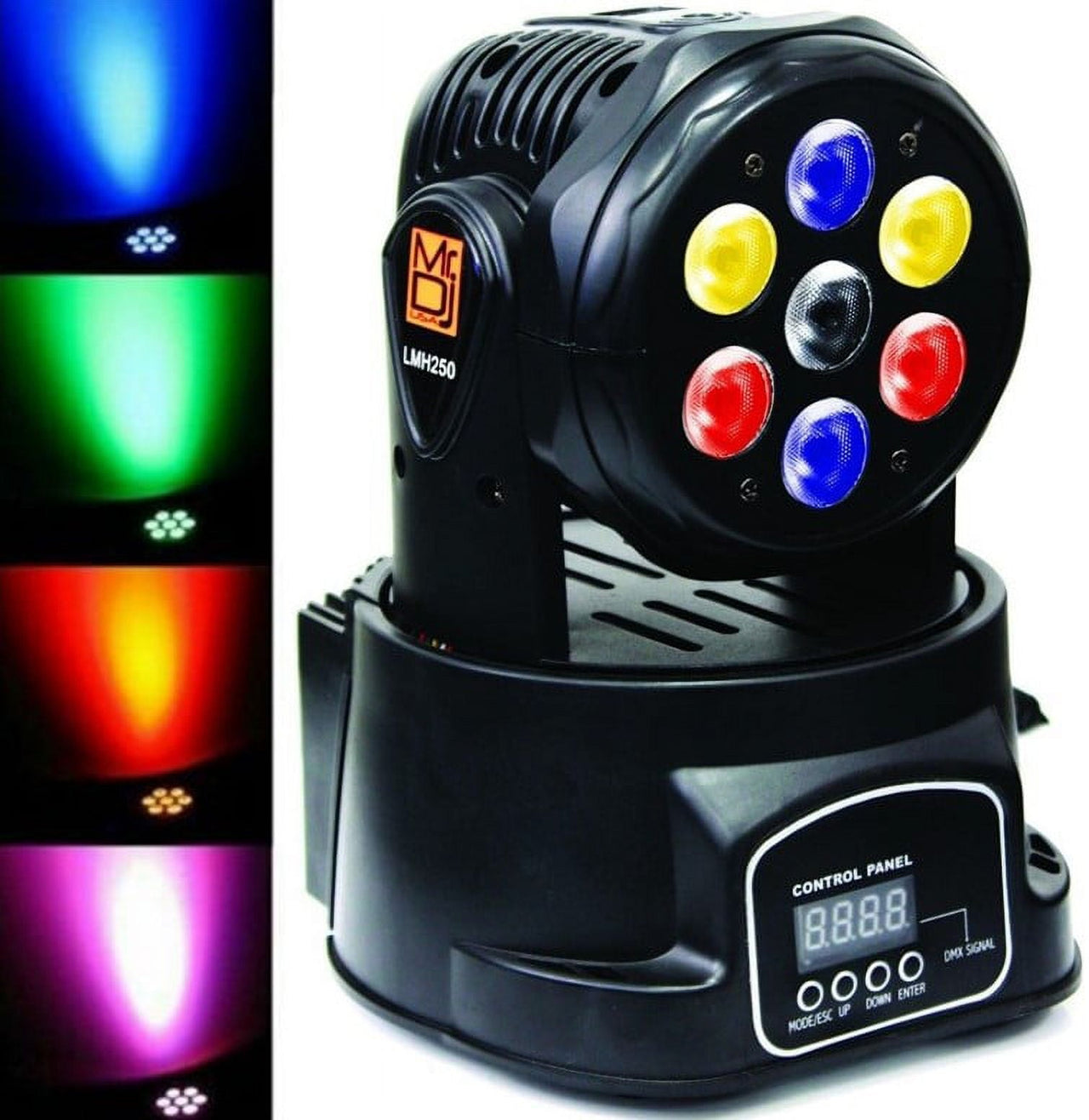 MR DJ LMH250 100W RGBW 7-LED Moving Head DJ Light