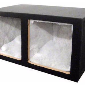 Dual 10" MDF Square-Hole Sealed Enclosure/Box Fit Kicker Solo-Baric L7 /L5 /L3