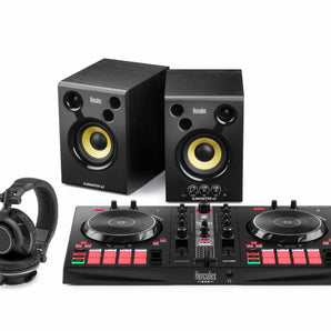 Hercules DJ Essentials Kit DJControl Inpulse 300 mk2 Controller DJMonitor 42 Speaker HDP DJ60 DJUCED Serato DJ Lite