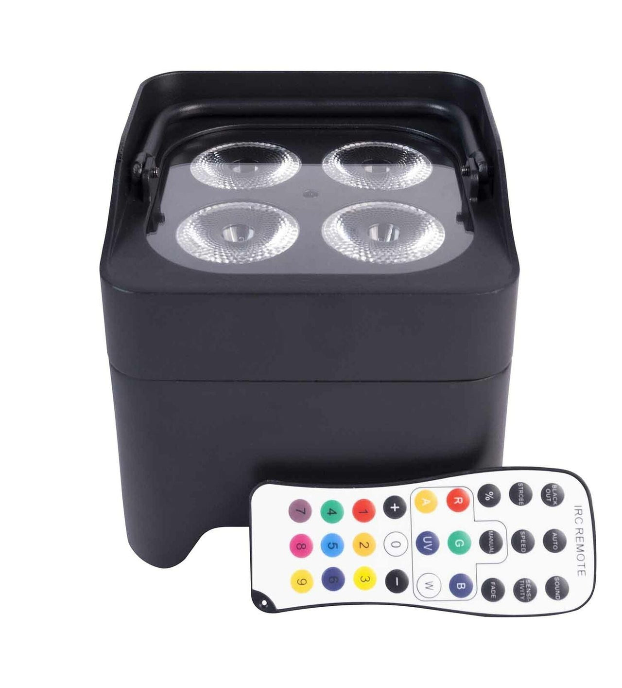 Colorkey CKW-6024 MobilePar Mini Hex 4 Uplight Bundle with Carrying Case - 4-Pack