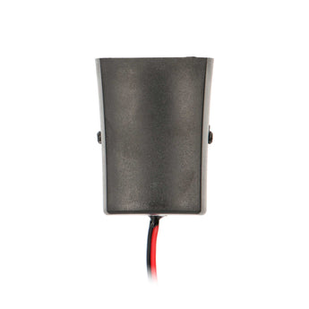  Install Bay IBSIRENM6 Mini PIEZO Siren 6 Tone in black with a sleek design, perfect for alarms and notifications.