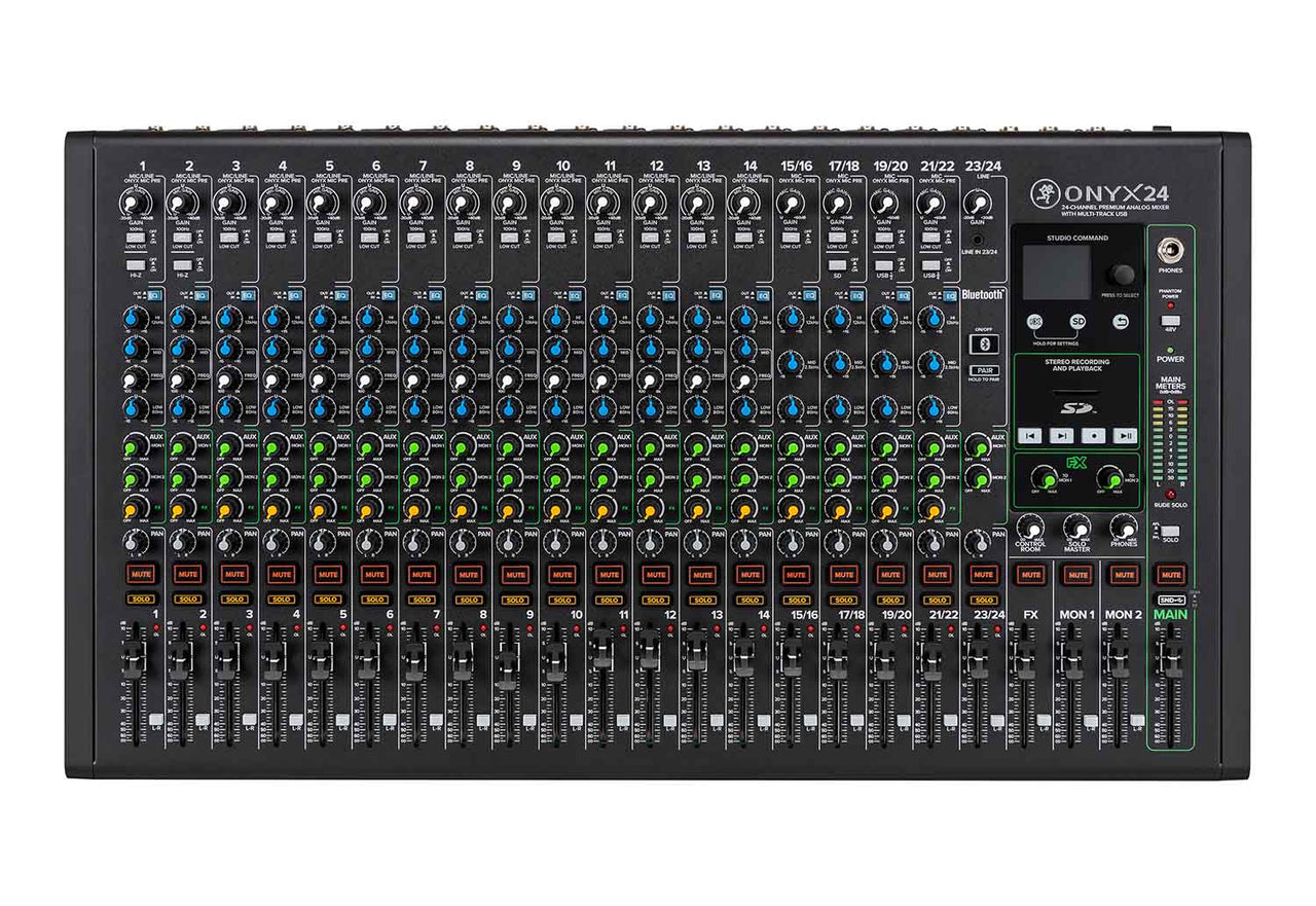 Mackie Onyx24, 24-Channel Premium Analog Mixer with Multi-Track USB