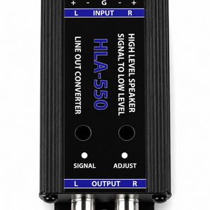 Absolute HLA550 2-Ch High-to-Low Line Output Converter Adjustable Speaker Level to RCA Converter