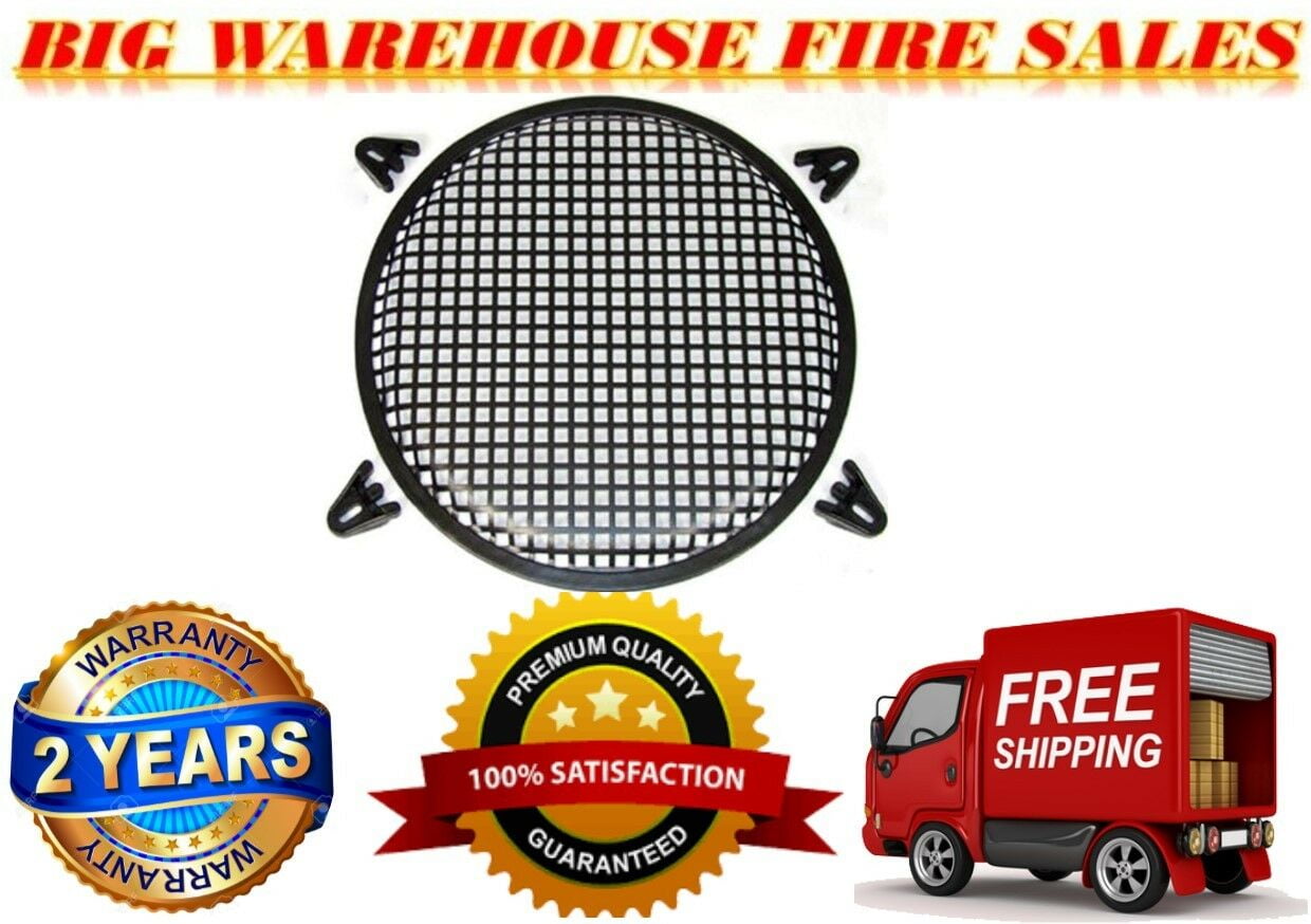 12" SubWoofer Metal Mesh Cover Waffle Speaker Grill Protect Guard DJ Car Audio