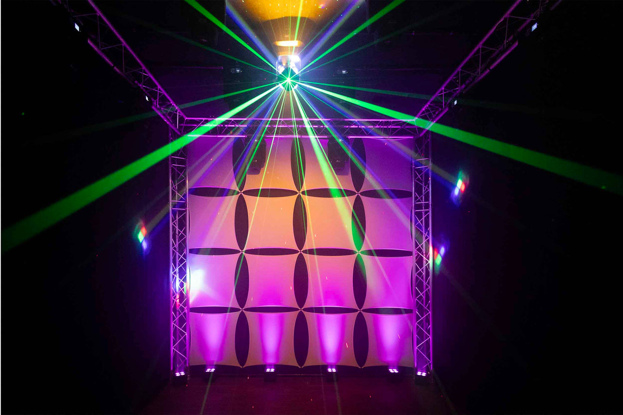 Colorkey CKU-1072, FX Multi-Effect Moving Head with Multicolor LED Beams and Lasers