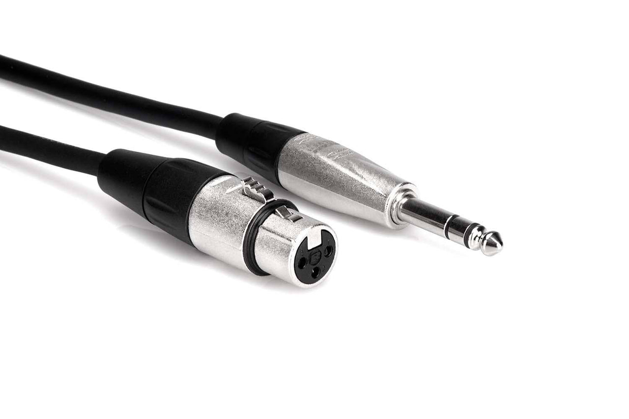 Hosa HXS-003 Pro Balanced Interconnect Cable REAN XLR3F to 1/4 in TRS - 3 Feet