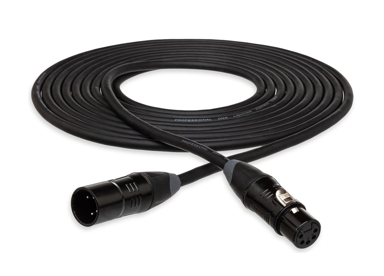 Hosa XLR 5-Pin Male to XLR 5-Pin Female Cables