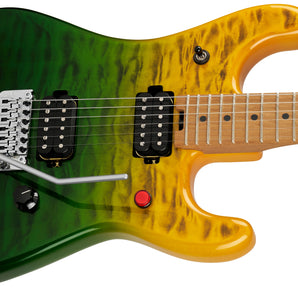 EVH	 5108310390 5150® Series Deluxe QM, Baked Maple Electric Guitar - Limeade Zest