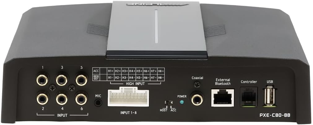 Alpine PXE-C80-88 900W RMS Class D PXE Series 8 Channel Car Amplifier with Automatic Sound Tuning