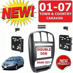 01-07 Caravan / Town & Country Car Stereo Installation Double Din Dash Kit