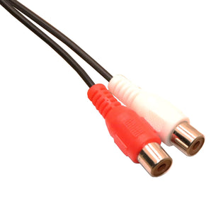 Absolute 2F1M RCA Interconnect Cable Wire Marine Car Amplifier Stereo Home Audio