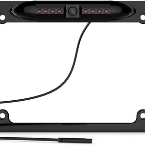 CAM114 Backup Camera Frame License Plate HD Night Vision with 170° Angle and Waterproof features for Jensen Car Radio compatibility.