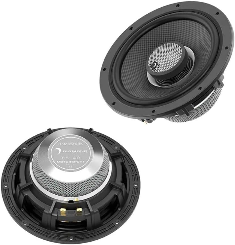 Diamond Audio HXM65F4BK 6.5" 2-Way 4Ω HIGH Output Marine Speaker