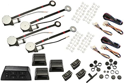 Absolute HW800 Universal Electric Power Window Conversion Kit for 4-Door Vehicles