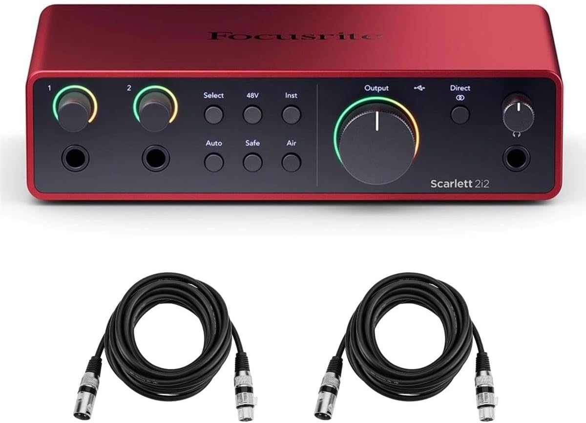 Absolute Interface Focusrite Scarlett 4th Gen 2I2 USB Audio Interface With Single Microph ...