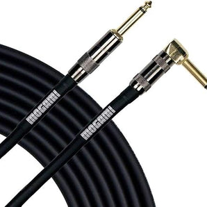 Mogami PLATINUM GUITAR-30R Instrument Cable Right Angle and Straight Connectors, 30 Foot