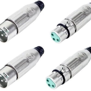 8 Switchcraft AAA3MZ & AAA3FZ Male & Female XLR Connectors Cable Mount