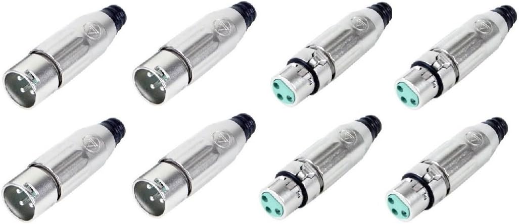 8 Switchcraft AAA3MZ & AAA3FZ Male & Female XLR Connectors Cable Mount