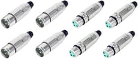 Thumbnail for 8 Switchcraft AAA3MZ & AAA3FZ Male & Female XLR Connectors Cable Mount