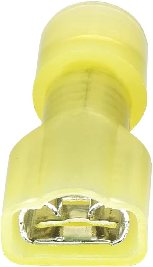 100 12-10 AWG Gauge .250 1/4 Tab Nylon Fully Insulated Female Quick Disconnect