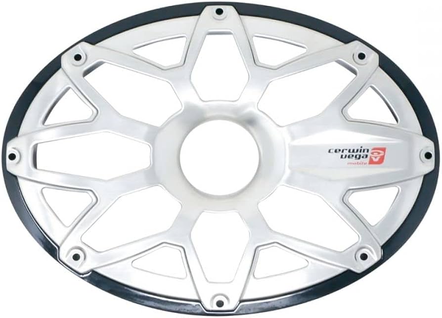 Cerwin Vega SM69FGB RPM Stroker 6”X9” Flush Mount Speaker Grill, Pair (Black)