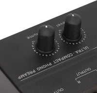 Thumbnail for MR DJ PP500 Phono Turntable Preamp Input /TRS Output Stereo Knob Control Mini Record Player Preamplifier