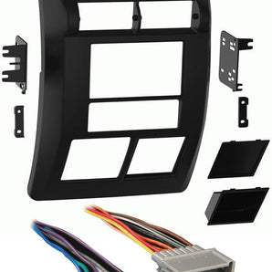 Metra 95-6549 Double DIN Dash Kit Fits Jeep Wrangler TJ 1997-2002 Bundle