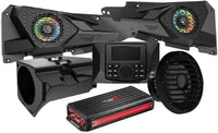 Thumbnail for Cerwin Vega RPMRZRKD22 2014+ RZR XP Front Speaker Kit with 4 Ch Digital Amplifier, CMR3 Media Audio Player, and 10” Sealed Marine Subwoofer