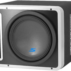 2 Alpine S2-SB10V Loaded 10" 600w S-W10D4 Subwoofers + Ported Sub Enclosure Box