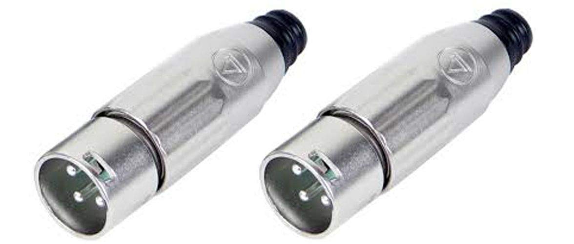 2 Switchcraft AAA3MZ AAA Series 3 Pin XLR Male Cable Mount, Silver Pins / Nickel Metal