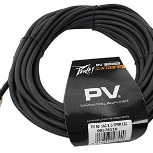 4 Peavey PV 50 Ft. 1/4" 14-gauge S/S Speaker Cable