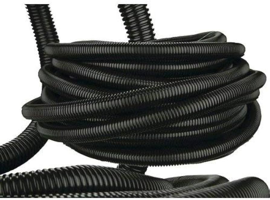 American Terminal 100 Ft 5/8" Split Wire Loom Conduit Polyethylene Tubing Black Color Sleeve Tube