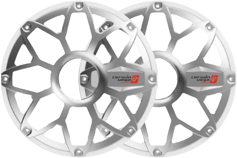 Cerwin Vega SM10FGW RPM Stroker 10" Flush Mount Speaker Grill, Pair (White)